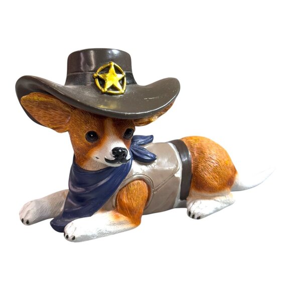 Cowboy Chihuahua Figurine By The Hamilton Collection Dog Lovers Resin Dog Statue - Picture 1 of 11